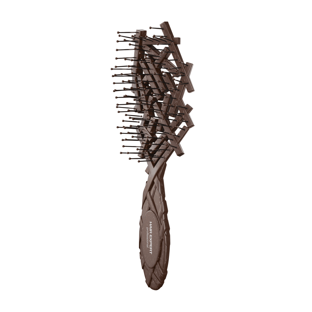 Гребінець Hair Expert Eco Nest Brush, Brown (5448 M-9) HE10803 фото