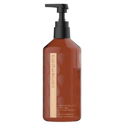 Contempora Argan and Seaberry Oils Shampoo Шампунь розгладжуючий Сяючий оксамит з маслом аргани і обліпихи 500 мл cont94571 фото