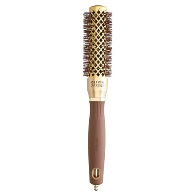 Olivia Garden Expert Blowout Shine Wavy Bristles Gold&Brown 25 мм OGID2052 фото