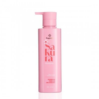 Шампунь з екстрактом сакури та гіалуроновою кислотою Bogenia Sakura Shampoo 400 мл BG0053 фото