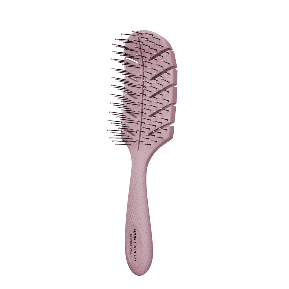 Гребінець Hair Expert Eco Wheat Straw Brush, Pink (5439 M-2) HE10901 фото