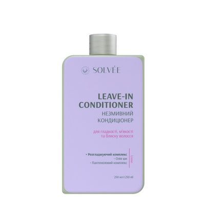 Незмивний кондиціонер для гладкості, м'якості та блиску волосся SOLVEE Lisse Leave-in Conditioner SOL11 фото