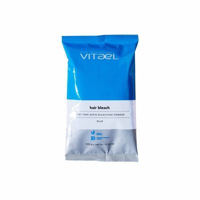 Освітлююча пудра блакитна VITAEL HAIR BLEACH BLUE 500г VHC2 фото