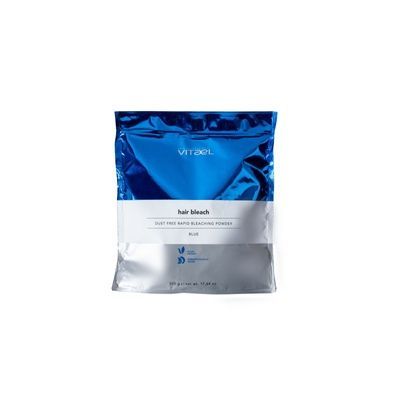 Освітлююча пудра блакитна VITAEL HAIR BLEACH BLUE STAND-UP BAG 500г VHC3 фото