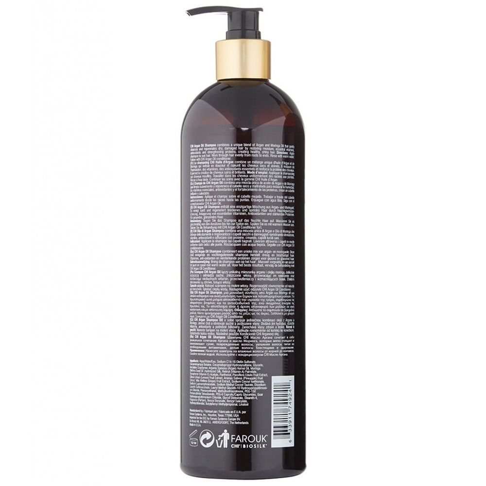 Відновлюючий шампунь CHI Argan Oil Plus Moringa Oil Shampoo 340 мл CH-0005 фото