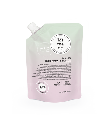Маска для волосся з гіалуроновою кислотою та амінокомплексом Mimare Bouncy Filler Mask 200 мл MMR15 фото