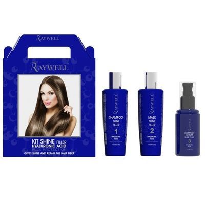 Raywell SHINE FILLER Набір (шампунь, маска, сироватка) 2х150 мл, 1х80 мл RW0044 фото