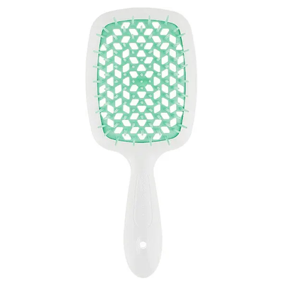 Janeke SUPERBRUSH WHITE/GREEN. Гребінець арт. SP226BIA VER SP226BIA VER фото