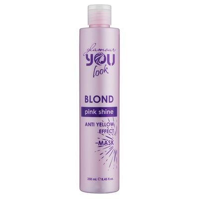 YouLook Blond PINK SHINE Anti Yellow Effect MASK маска для збереження кольору 250 мл YL0030 фото