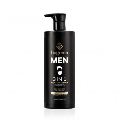 Bogenia Men 3 in 1 Hair Face Body Professional Чоловічий засіб 3 в 1 500 мл BG0065 фото