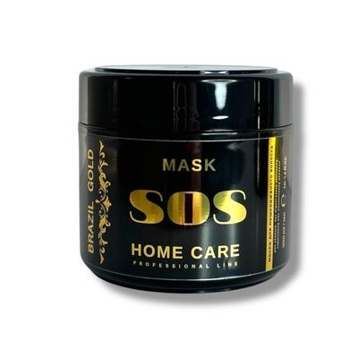 Маска для відновлення пошкодженого волосся Brazil Gold Home Care Sos Mask 300 мл BRG018 фото